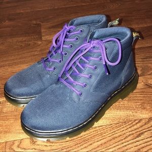 Dr. Marten Navy Canvas Boots